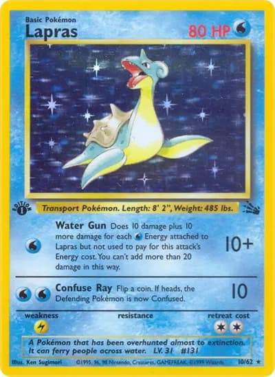 Lapras (10) Pokemon card