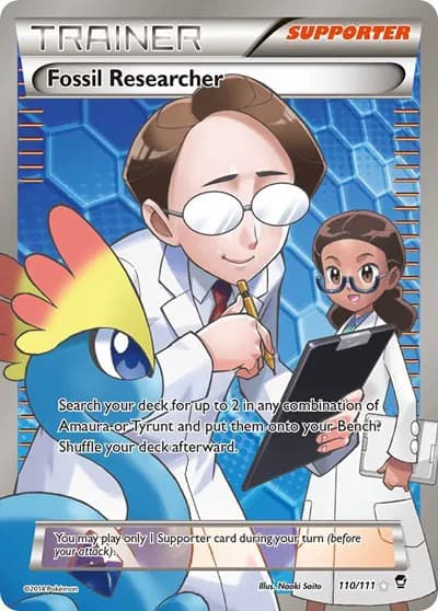 Fossil Researcher (110 Full Art)  Pokemon card
