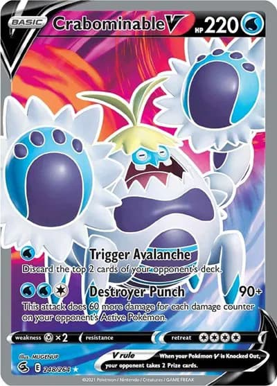 Crabominable V (Full Art)  Pokemon card