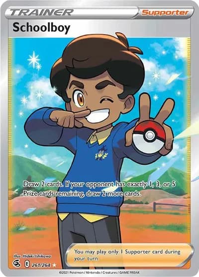 Schoolboy (Full Art)  Pokemon card