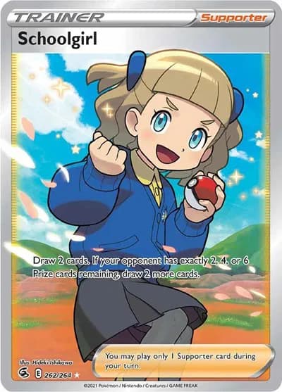 Schoolgirl (Full Art)  Pokemon card