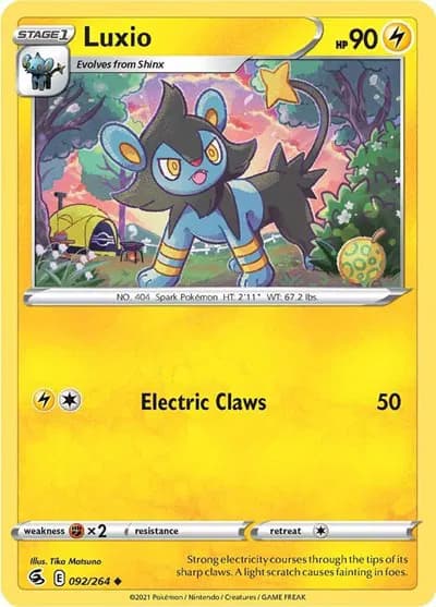 Luxio  Pokemon card