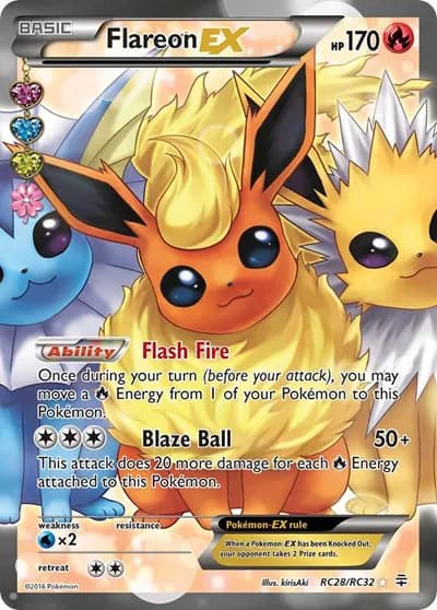 Flareon EX (Full Art)  Pokemon card