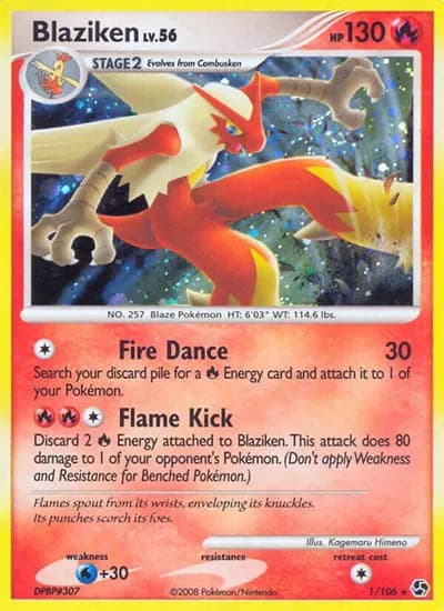 Blaziken Pokemon card