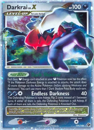 Darkrai Lv.X  Pokemon card