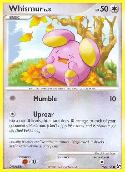 Whismur  Pokemon card