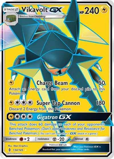 Vikavolt GX (Full Art)  Pokemon card