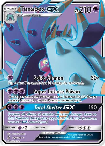 Toxapex GX (Full Art)  Pokemon card