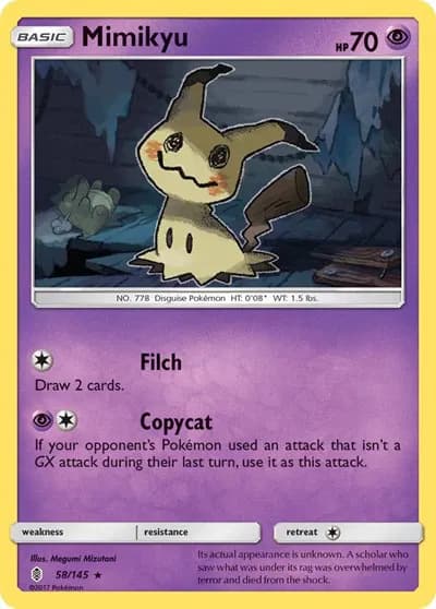 Mimikyu Pokemon card