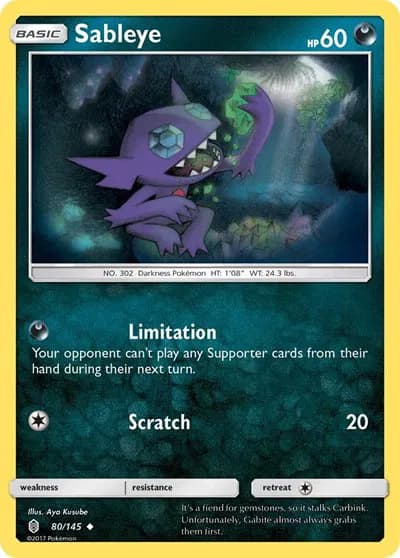 Sableye  Pokemon card