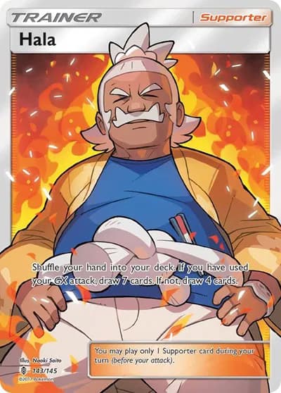Hala (Full Art)  Pokemon card