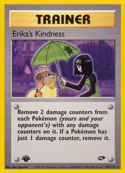 Erika's Kindness  Pokemon card