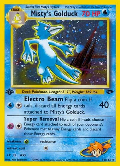 Misty's Golduck  Pokemon card