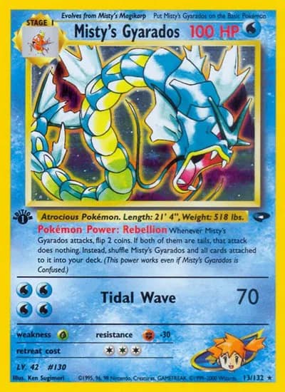Misty's Gyarados  Pokemon card