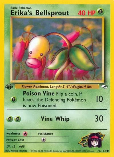 Erika's Bellsprout (75)  Pokemon card