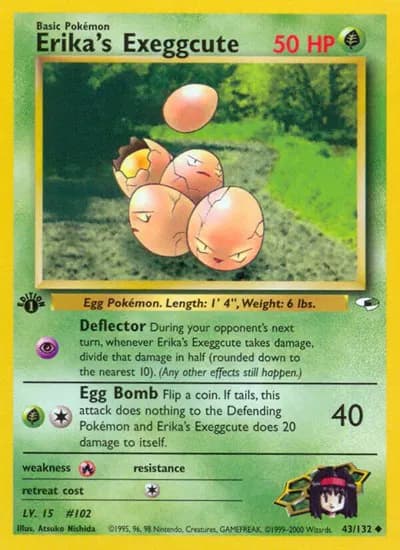 Erika's Exeggcute (43)  Pokemon card