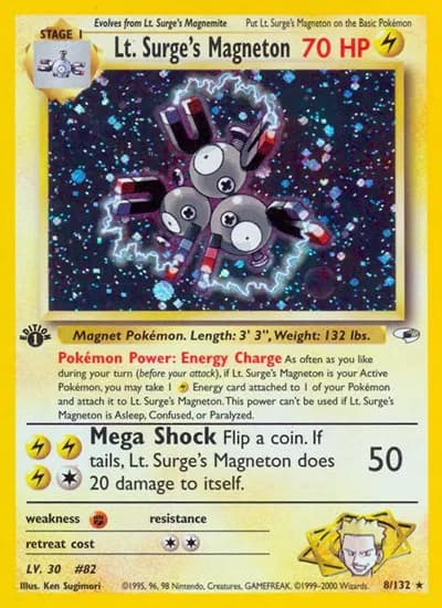 Lt. Surge's Magneton  Pokemon card