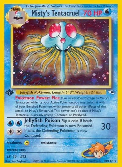 Misty's Tentacruel  Pokemon card