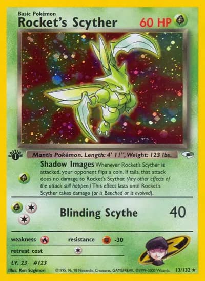 Rocket's Scyther  Pokemon card