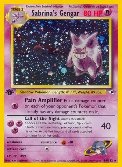 Sabrina's Gengar  Pokemon card