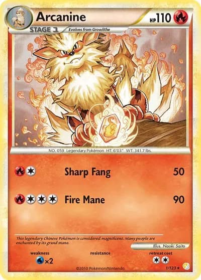 Arcanine  Pokemon card