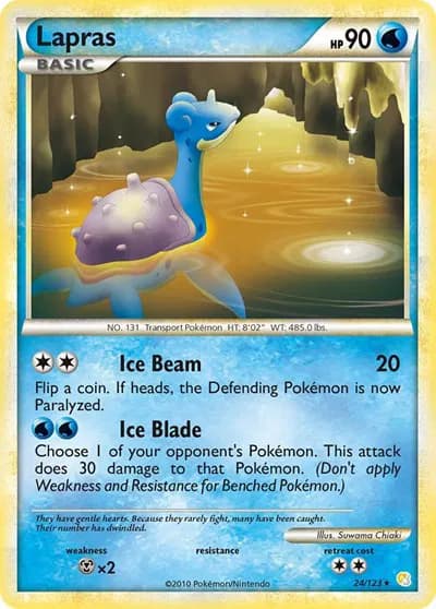 Lapras  Pokemon card