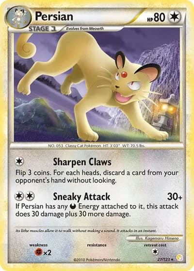 Persian  Pokemon card