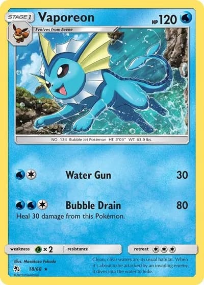 Vaporeon  Pokemon card