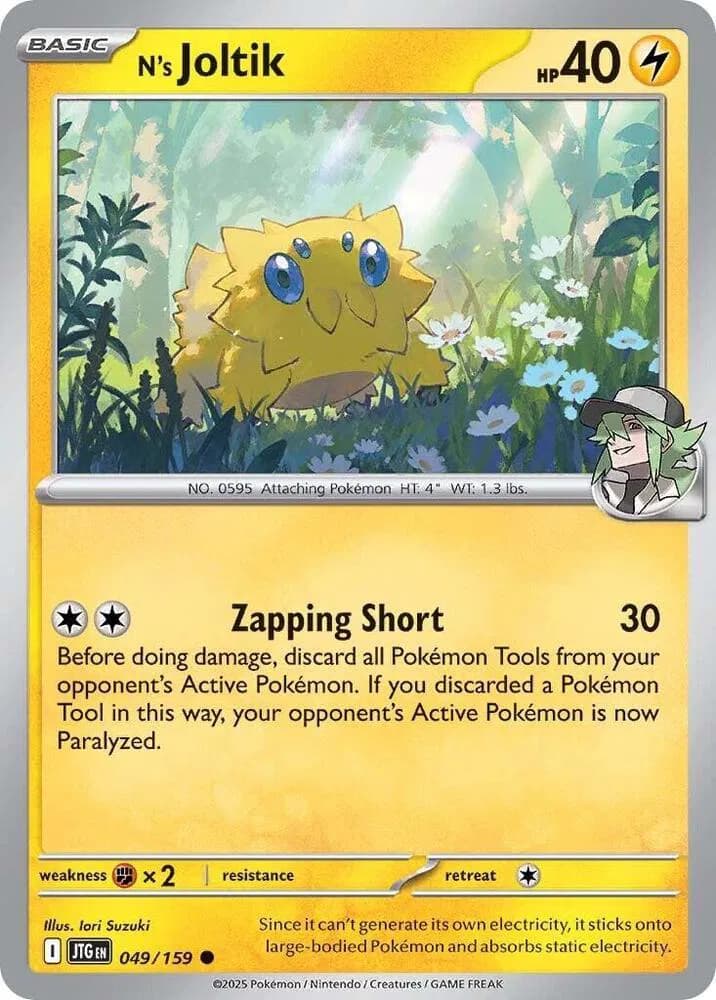 N's Joltik  Pokemon card