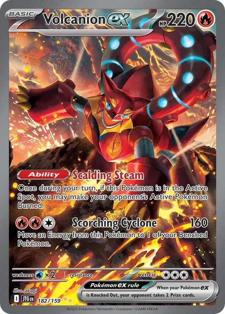 Volcanion ex  Pokemon card