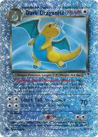 Dark Dragonite  Pokemon card