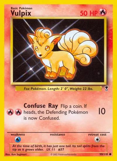 Vulpix  Pokemon card