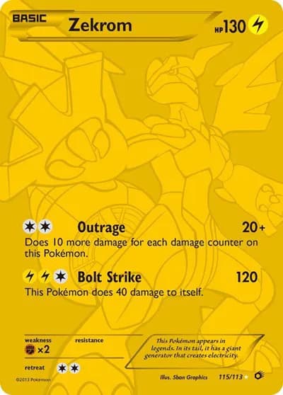 Zekrom (115 Full Art Secret Rare)  Pokemon card