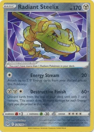 Radiant Steelix  Pokemon card