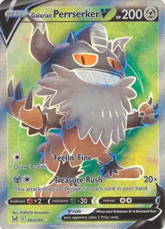 Galarian Perrserker V (Full Art) Pokemon card
