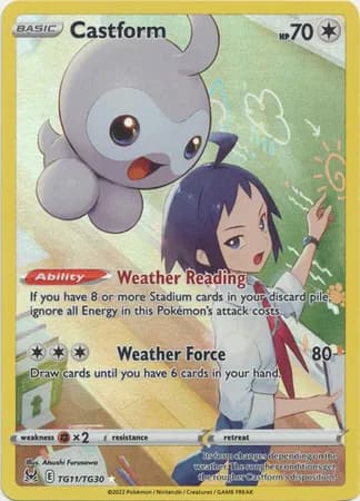 Castform Pokemon card