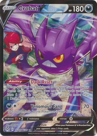 Crobat V Pokemon card