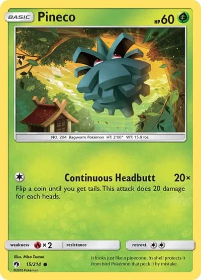 Pineco  Pokemon card