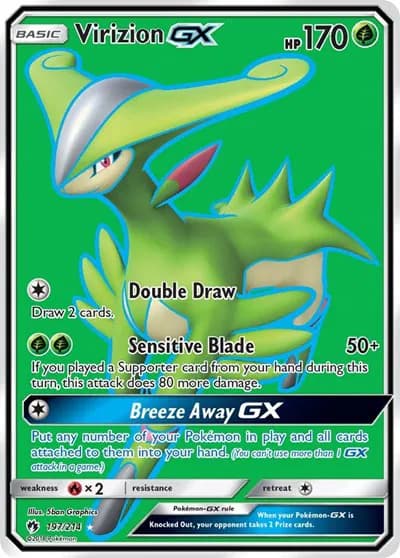 Virizion GX (Full Art)  Pokemon card