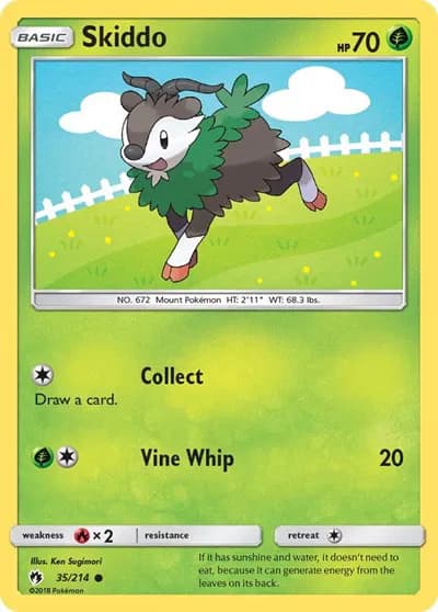 Skiddo  Pokemon card