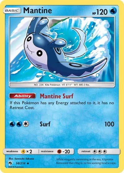 Mantine  Pokemon card