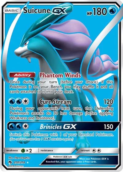 Suicune GX (Full Art)  Pokemon card