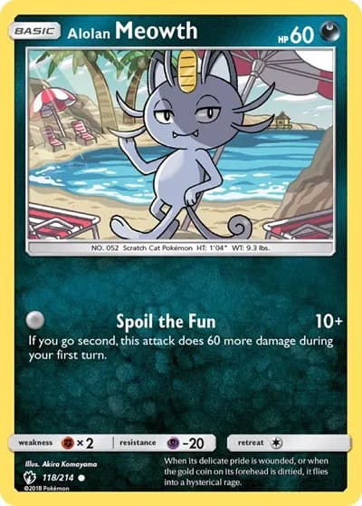 Alolan Meowth  Pokemon card
