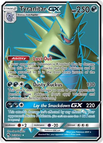 Tyranitar GX (Full Art)  Pokemon card