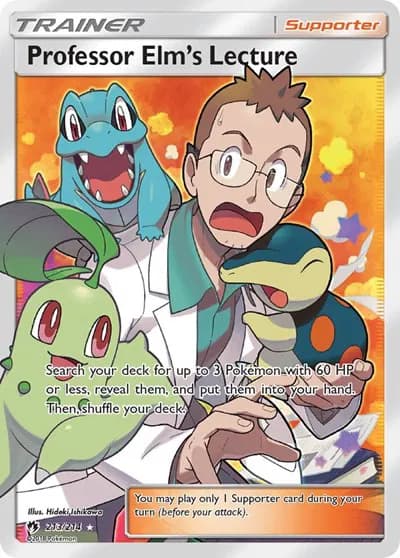 Professor Elm's Lecture (Full Art)  Pokemon card