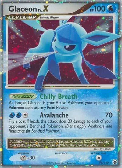 Glaceon Lv.X  Pokemon card