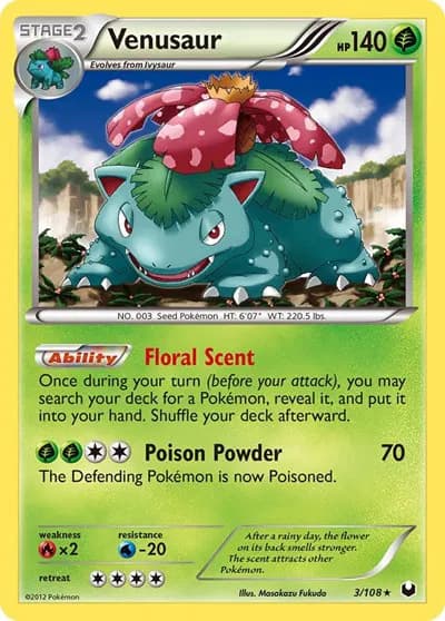Venusaur  Pokemon card