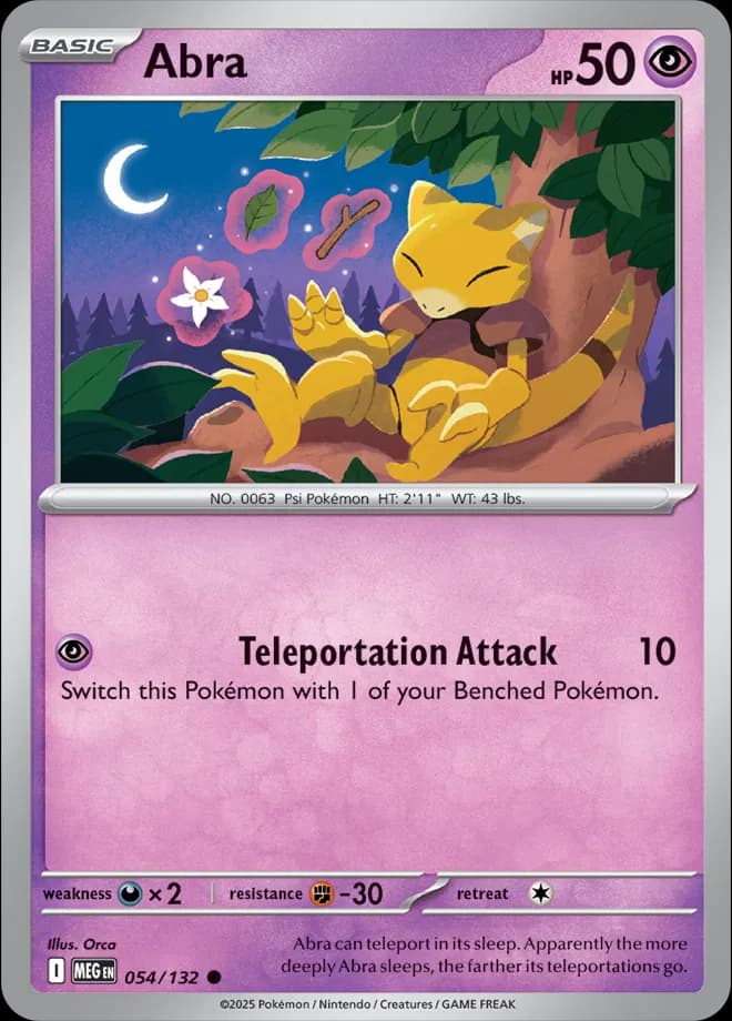 Abra  Pokemon card