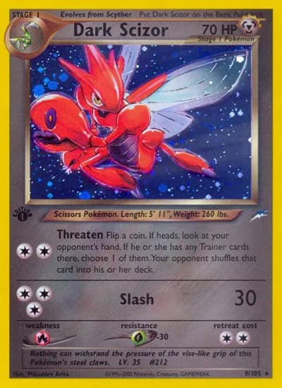 Dark Scizor  Pokemon card