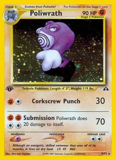 Poliwrath  Pokemon card